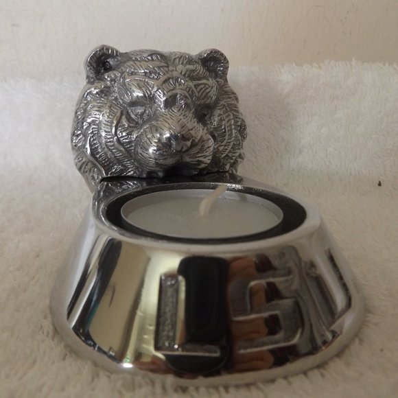 LSU Tigers Tea Light Holder with Candle - Arthur Court Designs - Picture 1 of 11